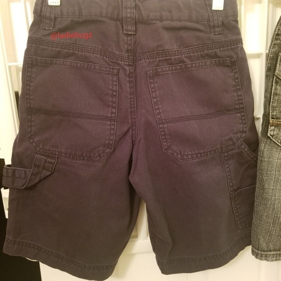 Boys Shorts Size 8 Navy & Black Wash Denim Bundle - Picture 5 of 8